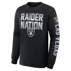 Las Vegas Raiders Fanatics Hometown Sweep Legacy Long Sleeve T-Shirt
