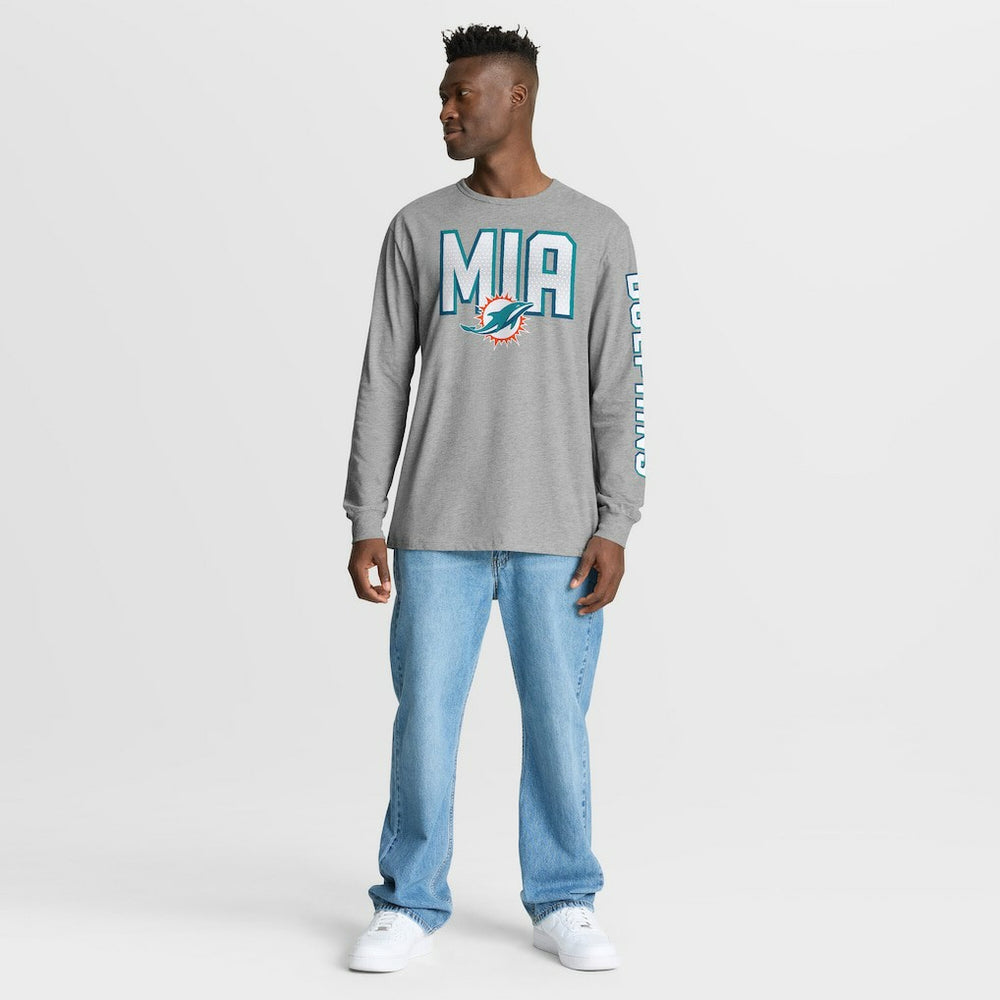 Miami Dolphins Fanatics Hometown Sweep Legacy Long Sleeve T-Shirt