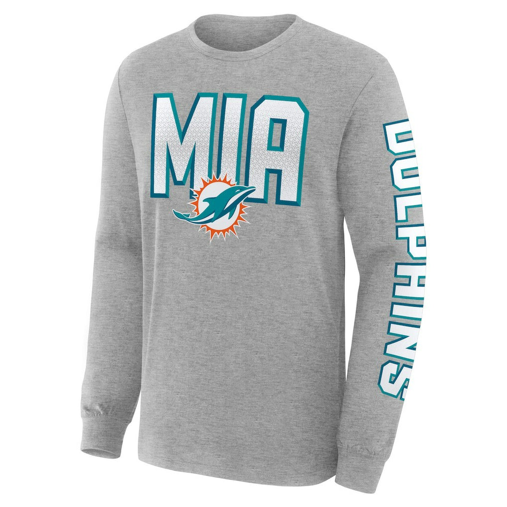 Miami Dolphins Fanatics Hometown Sweep Legacy Long Sleeve T-Shirt