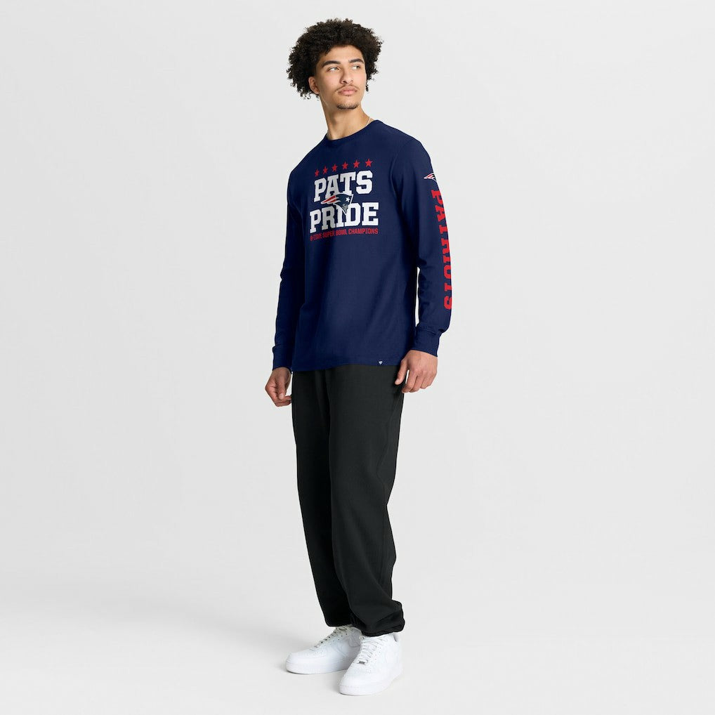 New England Patriots Fanatics Hometown Sweep Legacy Long Sleeve T-Shirt