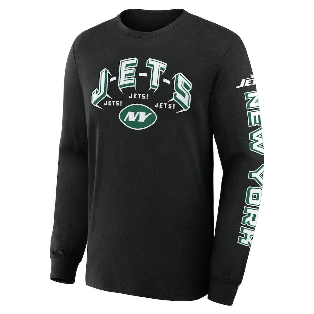 New York Jets Fanatics Hometown Sweep Legacy Long Sleeve T-Shirt