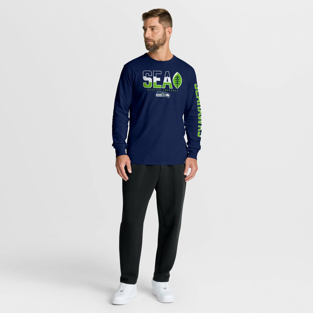 Seattle Seahawks Fanatics Hometown Sweep Legacy Long Sleeve T-Shirt