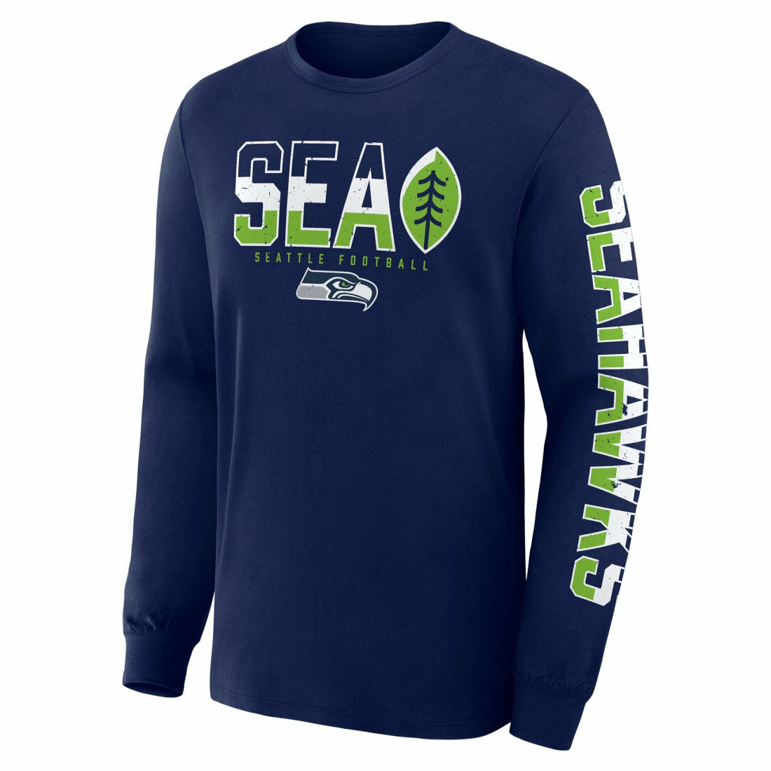 Seattle Seahawks Fanatics Hometown Sweep Legacy Long Sleeve T-Shirt