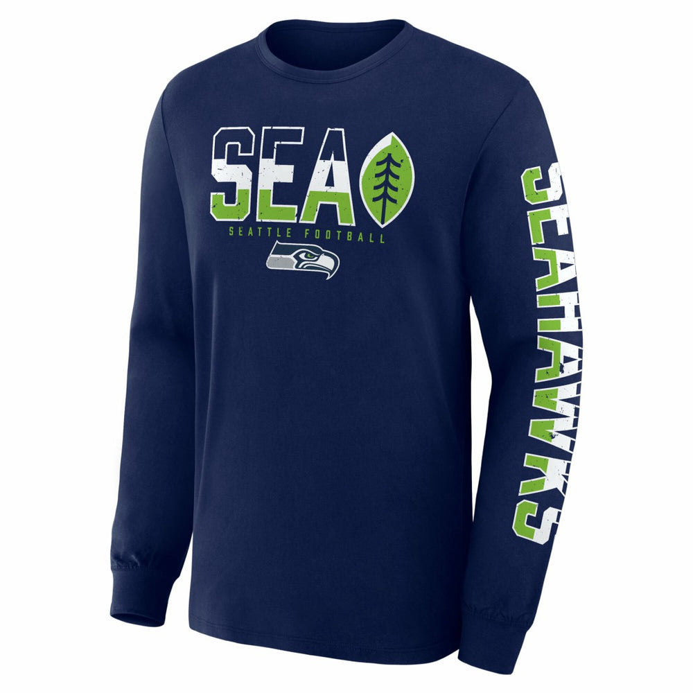Seattle Seahawks Fanatics Hometown Sweep Legacy Long Sleeve T-Shirt