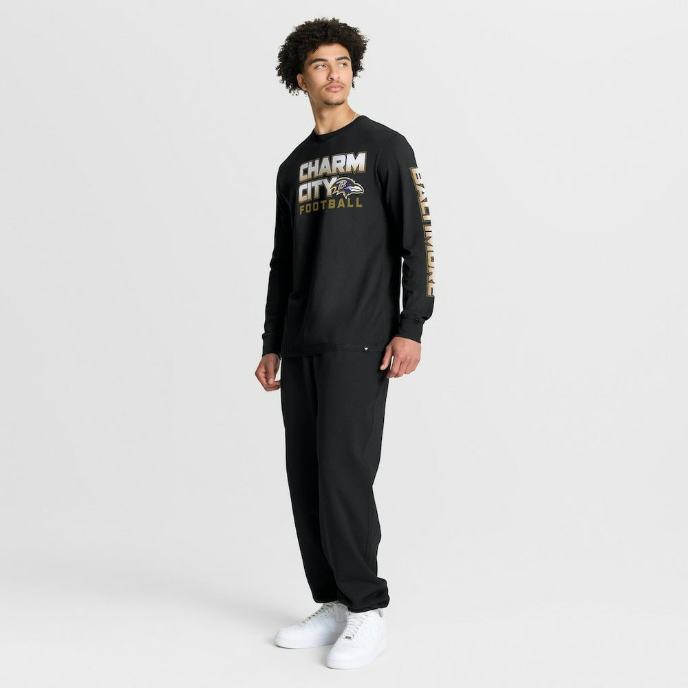 Baltimore Ravens Fanatics Hometown Sweep Legacy Long Sleeve T-Shirt