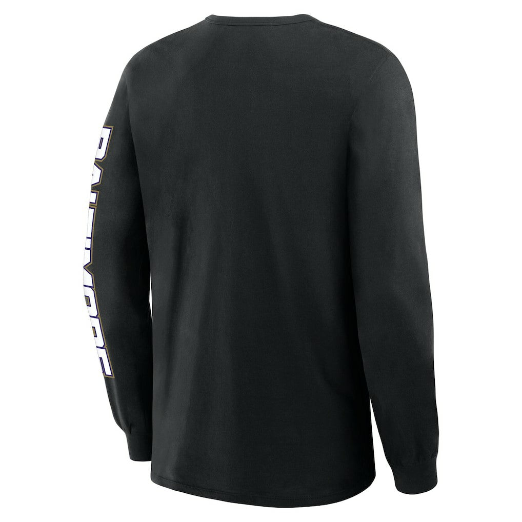 Baltimore Ravens Fanatics Hometown Sweep Legacy Long Sleeve T-Shirt