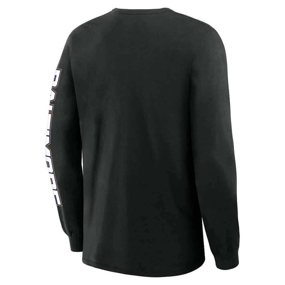 Baltimore Ravens Fanatics Hometown Sweep Legacy Long Sleeve T-Shirt