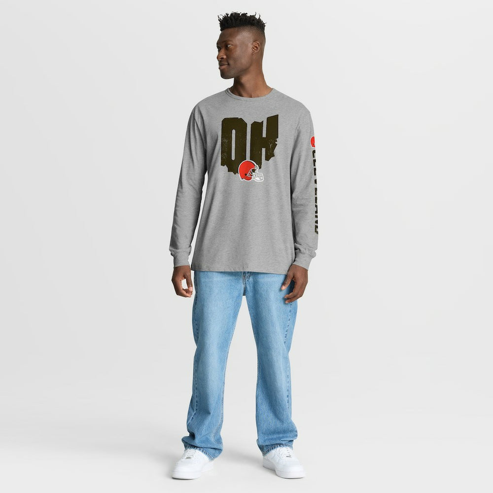 Cleveland Browns Fanatics Hometown Sweep Legacy Long Sleeve T-Shirt