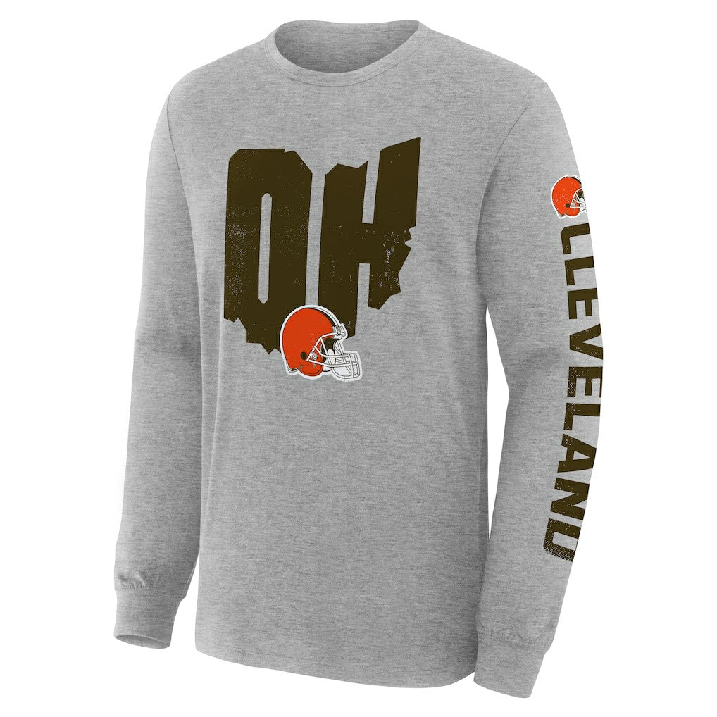 Cleveland Browns Fanatics Hometown Sweep Legacy Long Sleeve T-Shirt