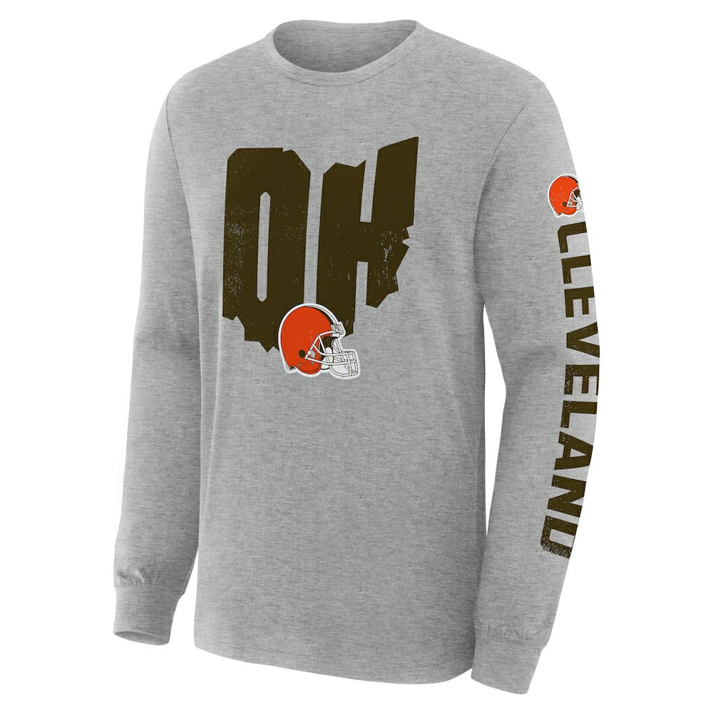 Cleveland Browns Fanatics Hometown Sweep Legacy Long Sleeve T-Shirt