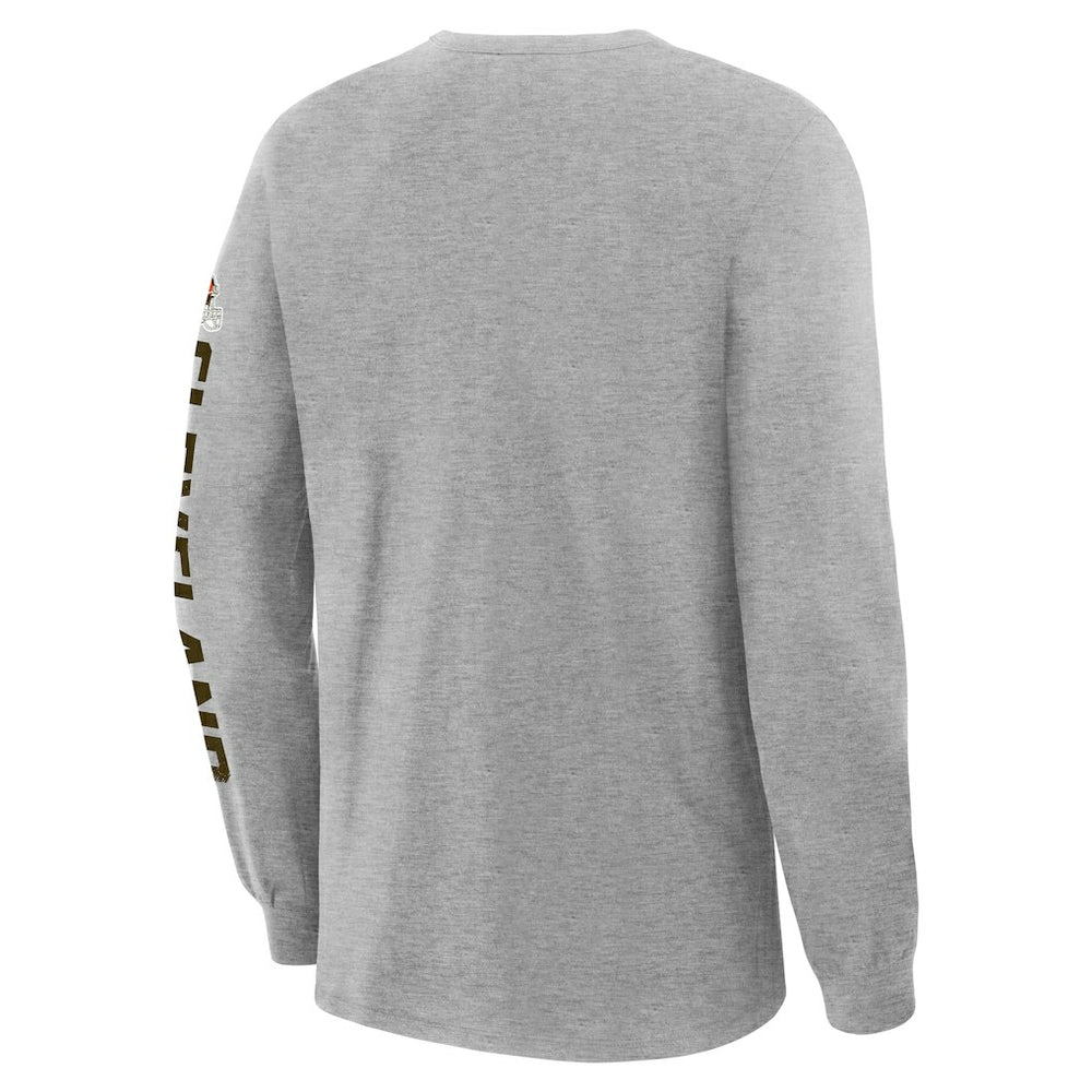 Cleveland Browns Fanatics Hometown Sweep Legacy Long Sleeve T-Shirt
