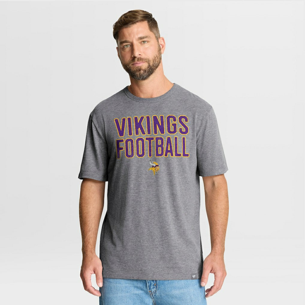 Minnesota Vikings Fanatics First Down Tribute Tri-Blend T-Shirt