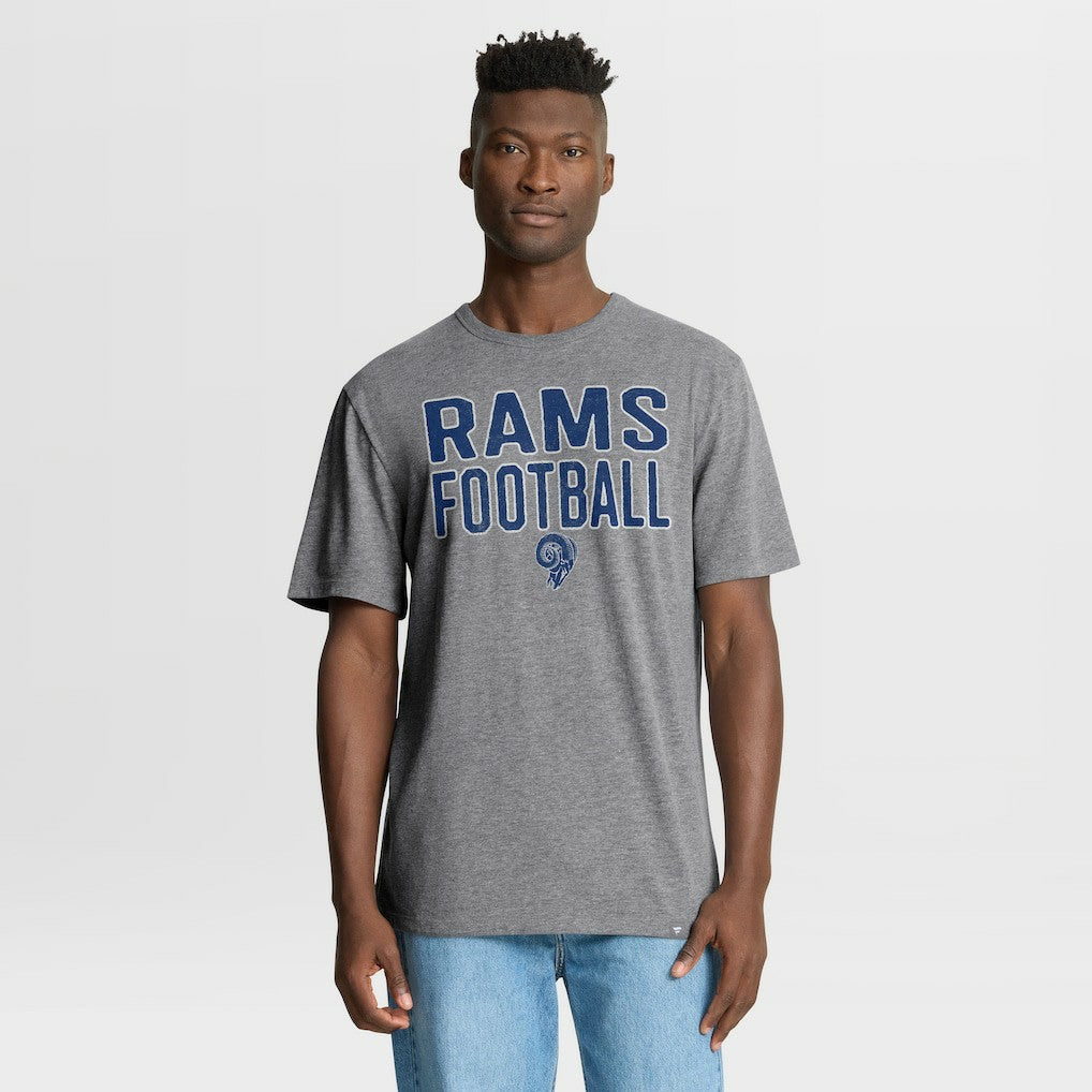 Los Angeles Rams Fanatics First Down Tribute Tri-Blend T-Shirt