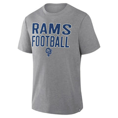 Los Angeles Rams Fanatics First Down Tribute Tri-Blend T-Shirt
