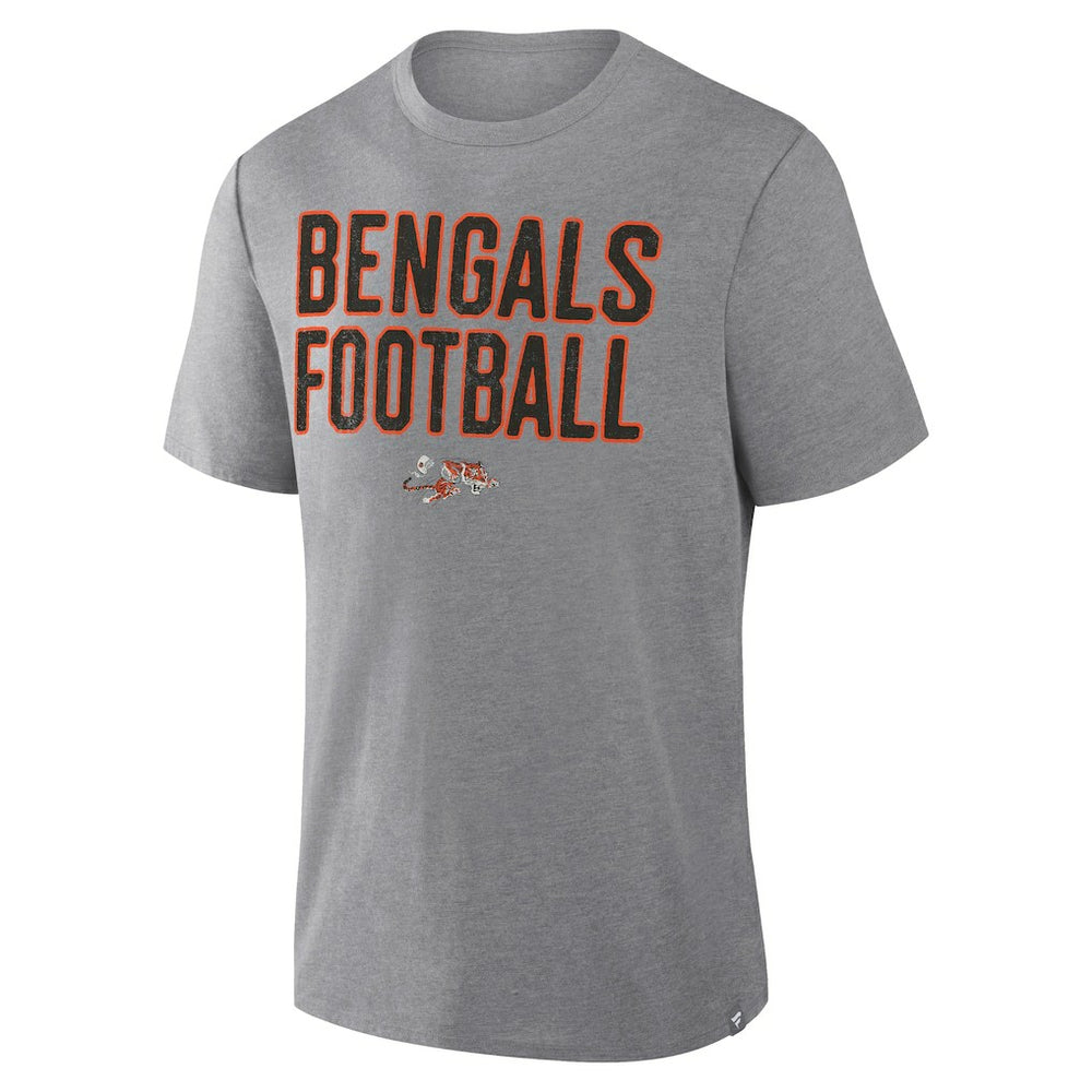 Cincinnati Bengals Fanatics First Down Tribute Tri-Blend T-Shirt