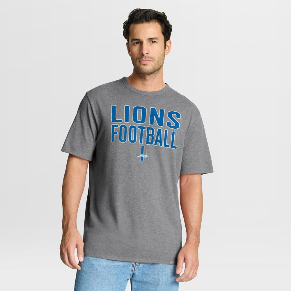 Detroit Lions Fanatics First Down Tribute Tri-Blend T-Shirt