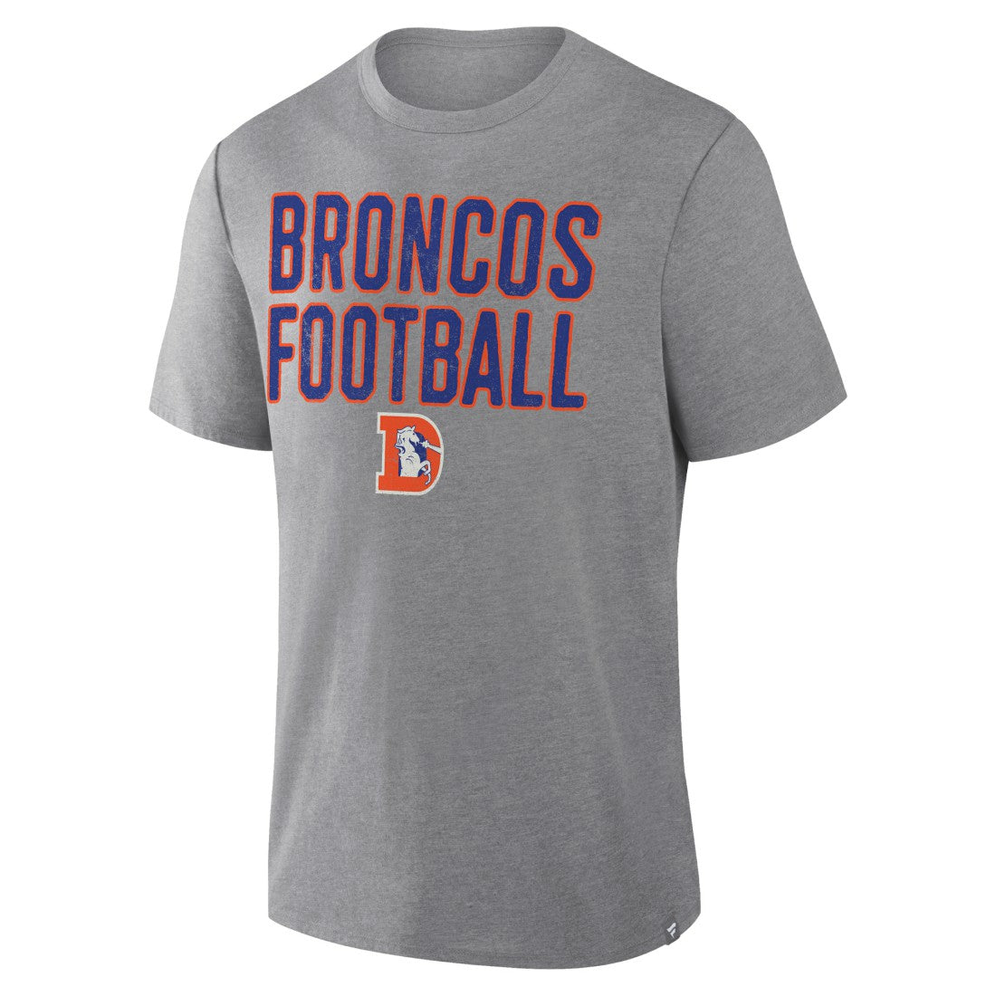Denver Broncos Fanatics First Down Tribute Tri-Blend T-Shirt