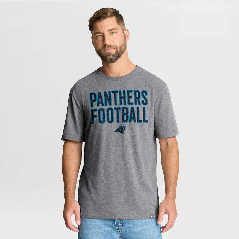 Carolina Panthers Fanatics First Down Tribute Tri-Blend T-Shirt