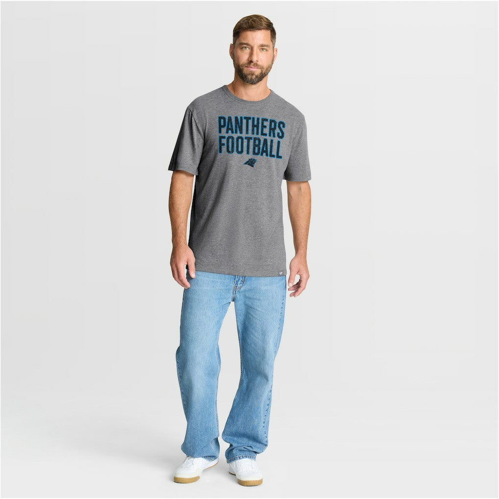 Carolina Panthers Fanatics First Down Tribute Tri-Blend T-Shirt