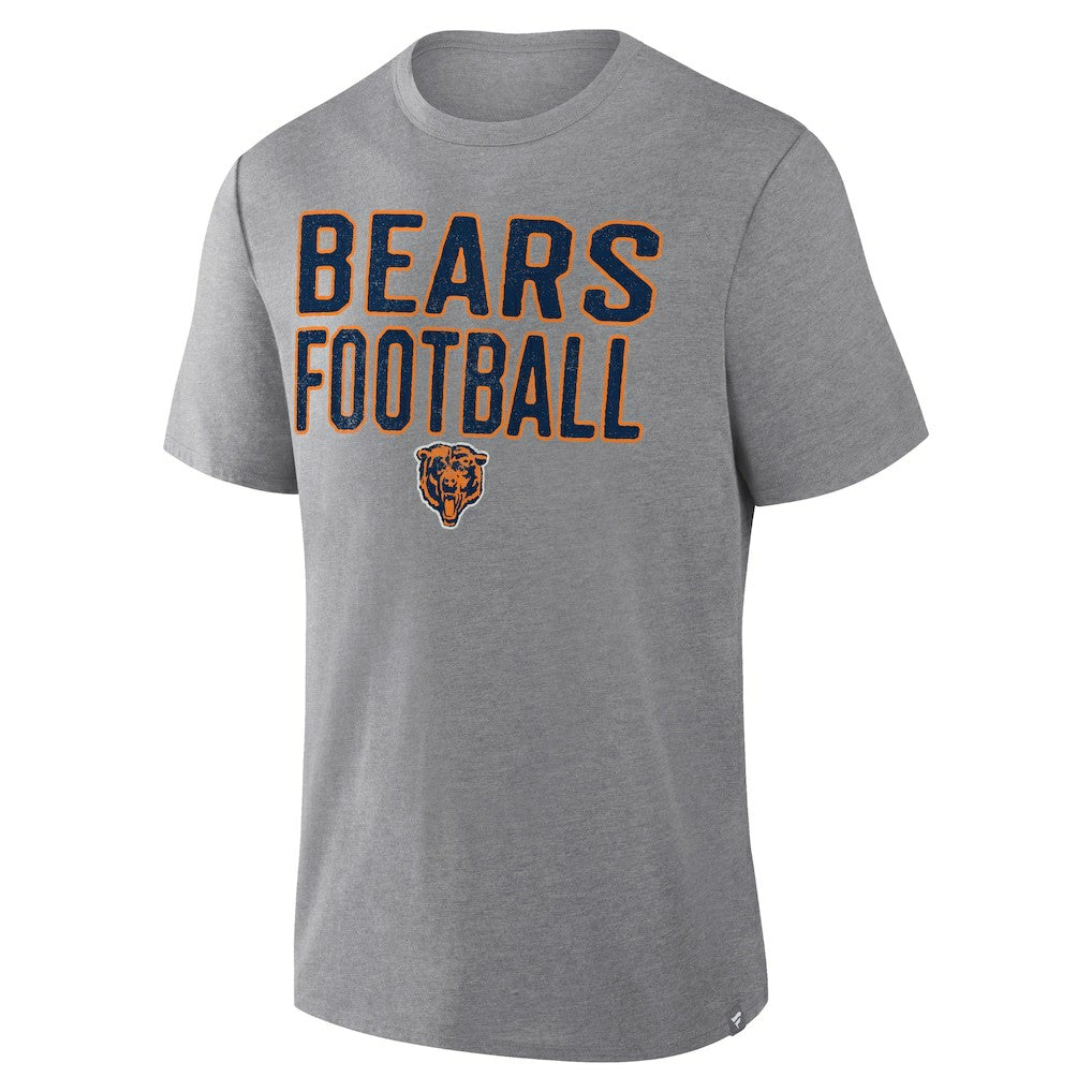 Chicago Bears Fanatics First Down Tribute Tri-Blend T-Shirt