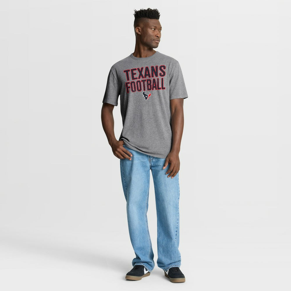 Houston Texans Fanatics First Down Tribute Tri-Blend T-Shirt