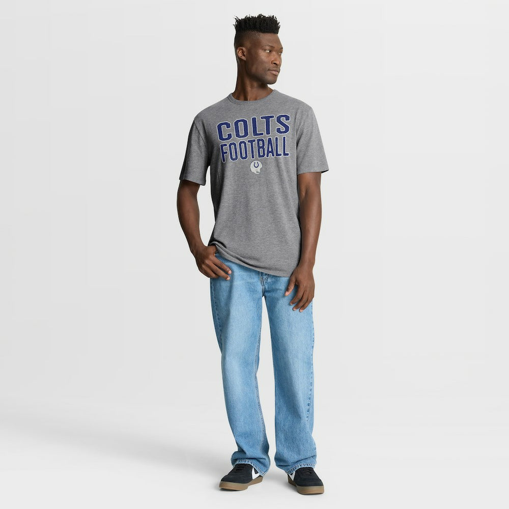 Indianapolis Colts Fanatics First Down Tribute Tri-Blend T-Shirt