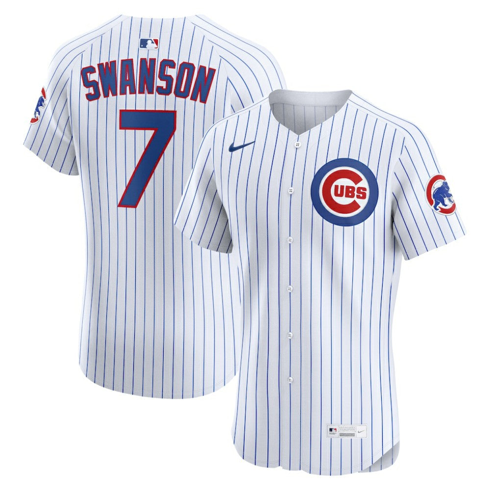 Dansby Swanson Chicago Cubs Nike Home Elite Jersey | MLB Sale