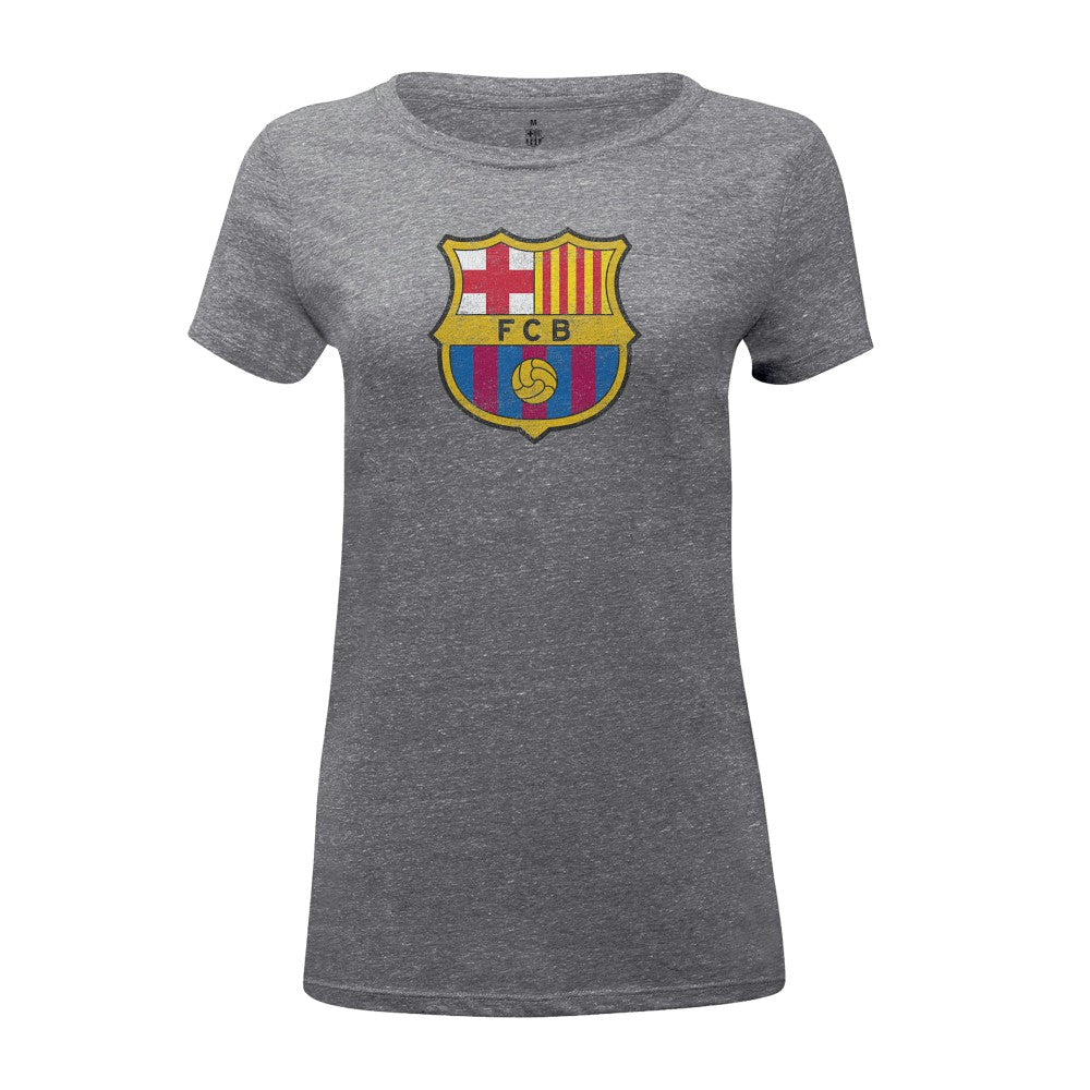 Barcelona 1863FC Women's Color Badge Tri-Blend T-Shirt Heather Gray