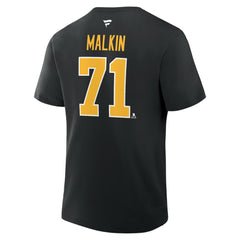 Evgeni Malkin Pittsburgh Penguins Fanatics Authentic Stack Name & Number T-Shirt Online