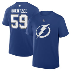 Jake Guentzel Tampa Bay Lightning Fanatics Authentic Stack Name & Number T-Shirt Online