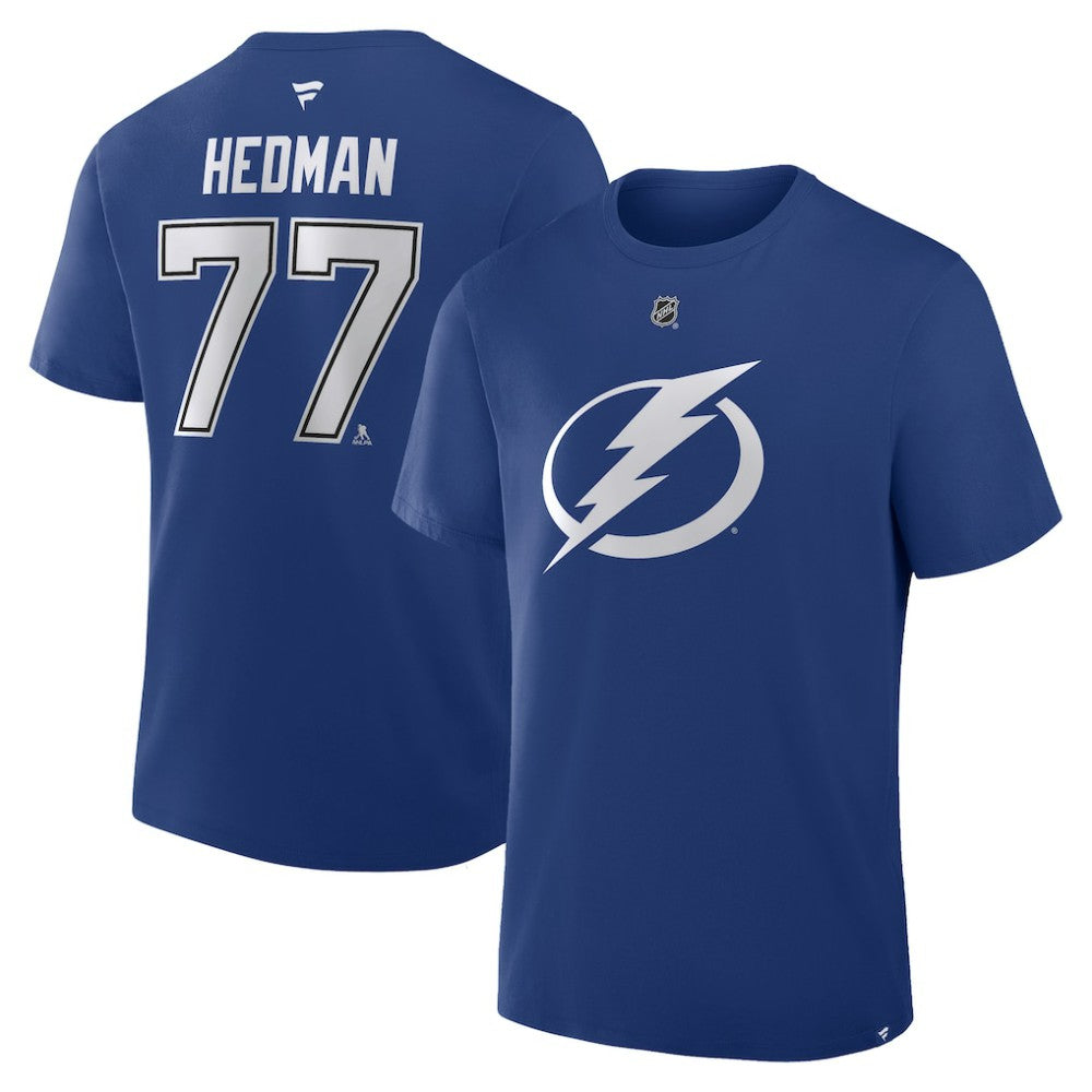Victor Hedman Tampa Bay Lightning Fanatics Authentic Stack Name & Number T-Shirt On Sale