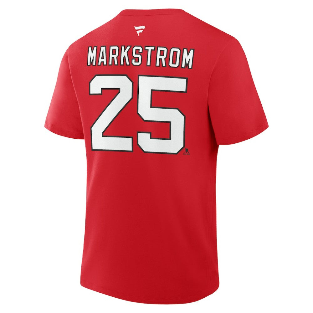 Jacob Markstrom New Jersey Devils Fanatics Authentic Stack Name & Number T-Shirt On Sale