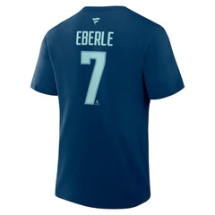 Jordan Eberle Seattle Kraken Fanatics Authentic Stack Name & Number T-Shirt Outlet