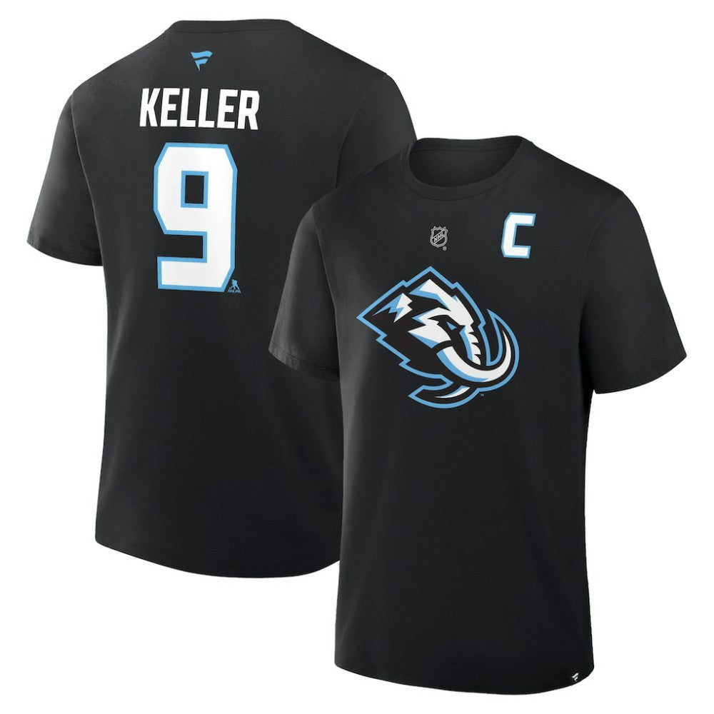 Clayton Keller Utah Mammoth Fanatics Authentic Stack Name & Number T-Shirt Discount