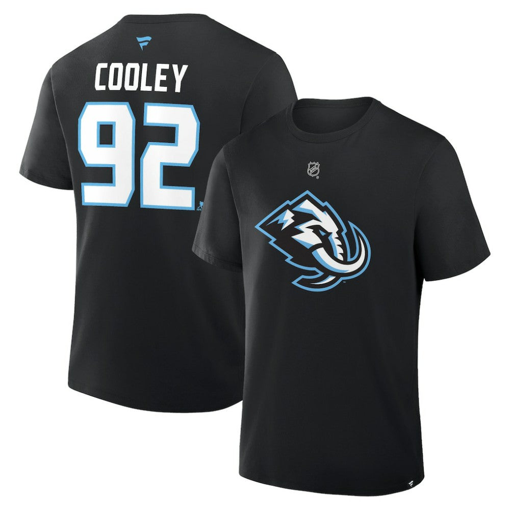 Logan Cooley Utah Mammoth Fanatics Authentic Stack Name & Number T-Shirt Online