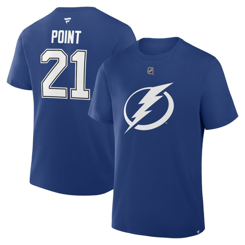 Brayden Point Tampa Bay Lightning Fanatics Authentic Stack Name & Number T-Shirt Outlet