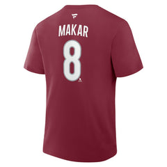 Cale Makar Colorado Avalanche Fanatics Authentic Stack Name & Number T-Shirt For Sale