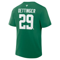 Jake Oettinger Dallas Stars Fanatics Authentic Stack Name & Number T-Shirt Outlet