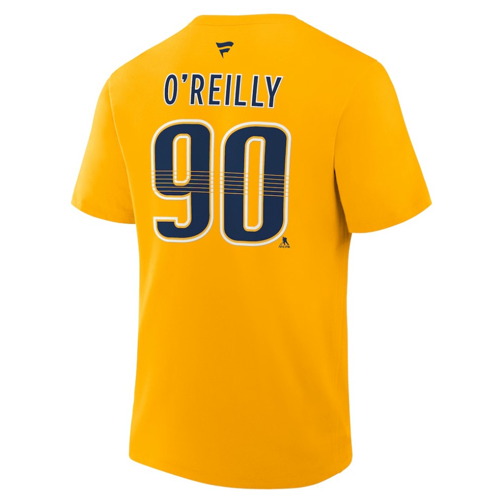 Ryan O'Reilly Nashville Predators Fanatics Authentic Stack Name & Number T-Shirt On Sale