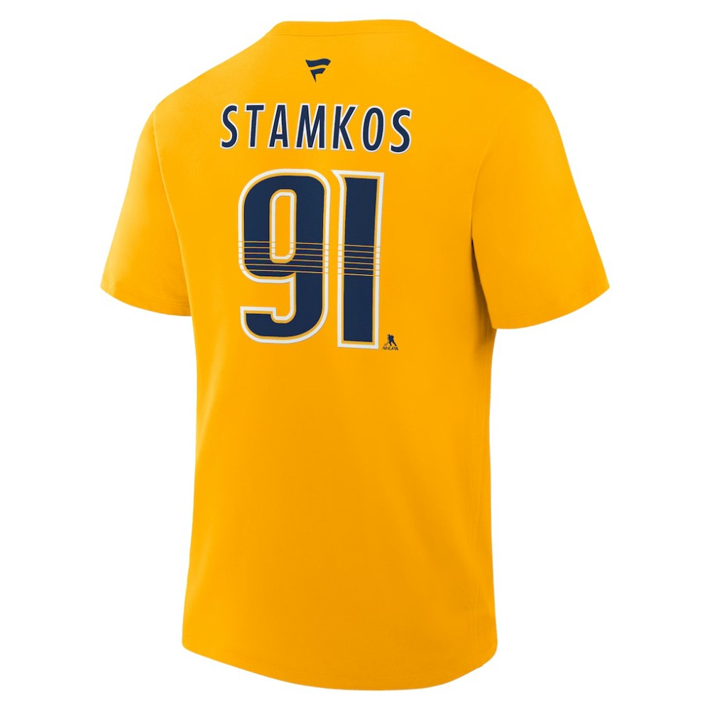 Steven Stamkos Nashville Predators Fanatics Authentic Stack Name & Number T-Shirt Outlet