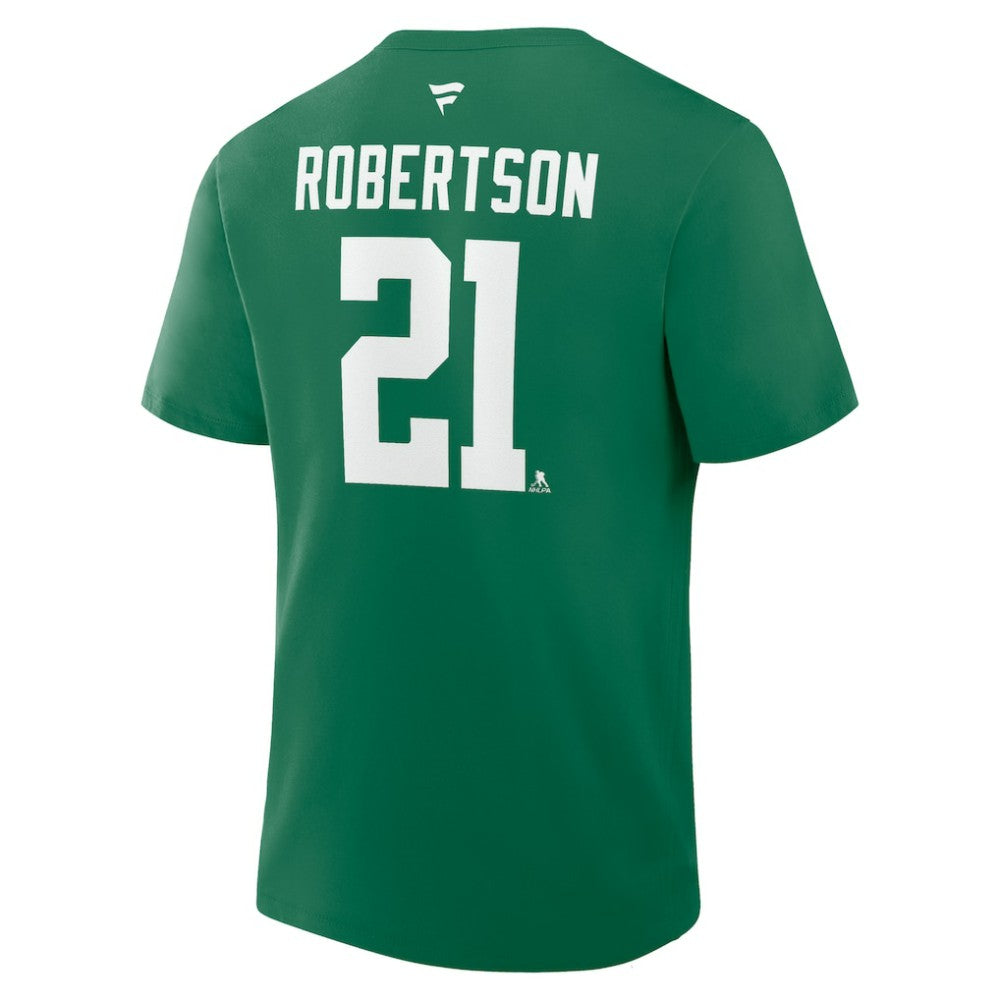 Jason Robertson Dallas Stars Fanatics Authentic Stack Name & Number T-Shirt Sale