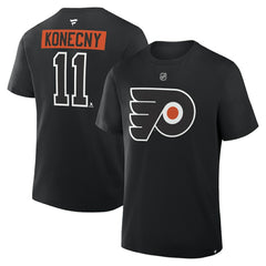 Travis Konecny Philadelphia Flyers Fanatics Authentic Stack Name & Number T-Shirt Discount