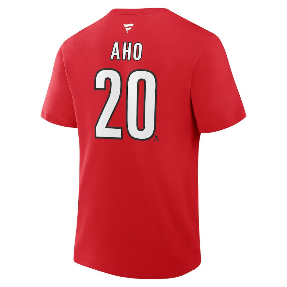 Sebastian Aho Carolina Hurricanes Fanatics Authentic Stack Name & Number T-Shirt Discount