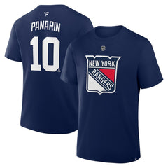 Artemi Panarin New York Rangers Fanatics Authentic Stack Name & Number T-Shirt Sale