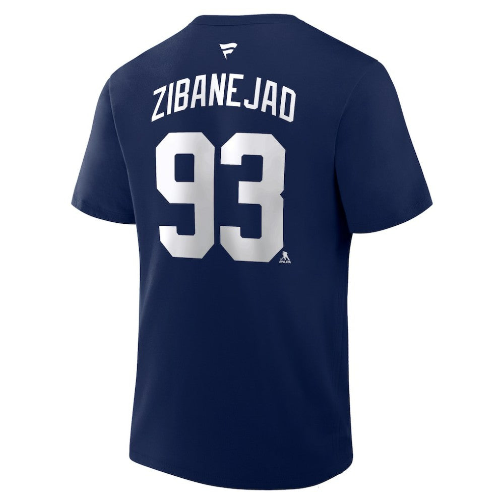 Mika Zibanejad New York Rangers Fanatics Authentic Stack Name & Number T-Shirt Online
