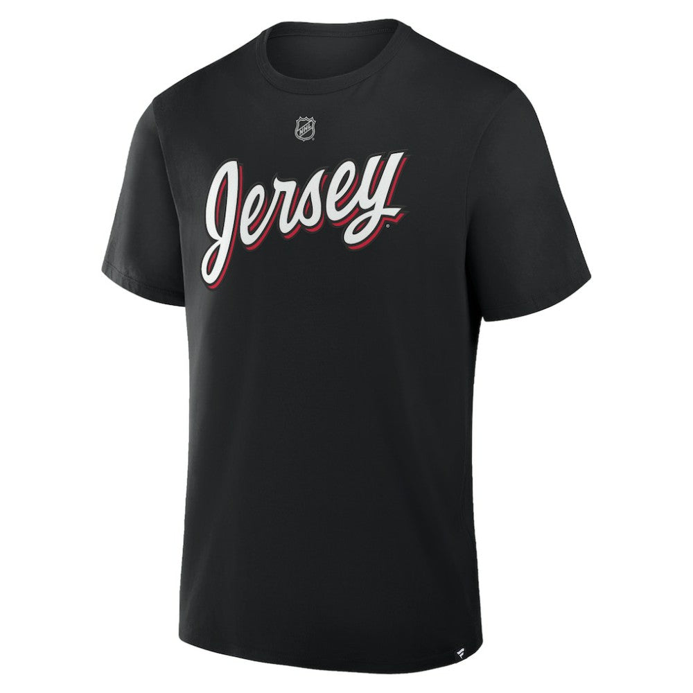 Jacob Markstrom New Jersey Devils Fanatics Authentic Stack Name & Number T-Shirt Discount