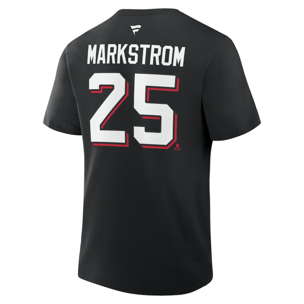 Jacob Markstrom New Jersey Devils Fanatics Authentic Stack Name & Number T-Shirt Discount