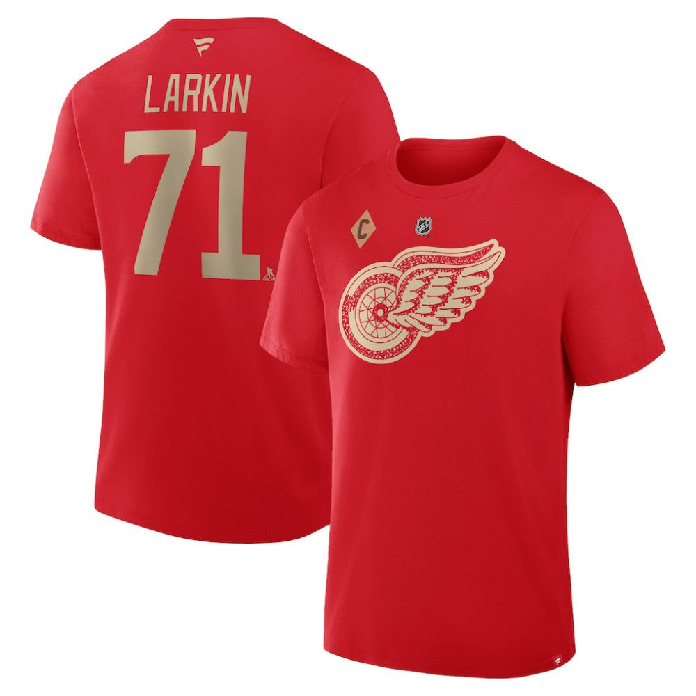 Dylan Larkin Detroit Red Wings Fanatics Authentic Stack Name & Number T-Shirt Discount