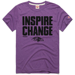 Baltimore Ravens  Homage Unisex 2024 Inspire Change Tri-Blend T-Shirt