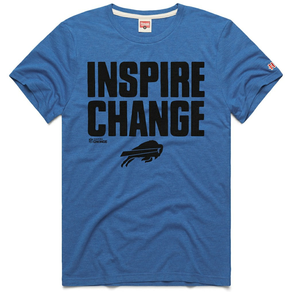 Buffalo Bills  Homage Unisex 2024 Inspire Change Tri-Blend T-Shirt